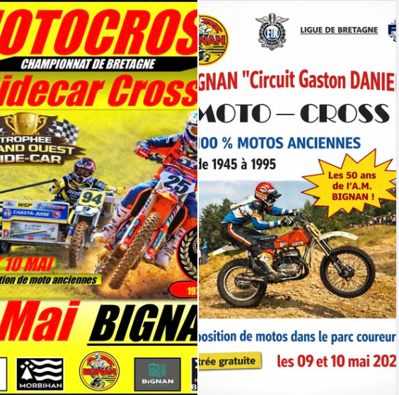 Championnat de Bretagne de Motocross & Trophée Grand Ouest Side-Car à Bignan